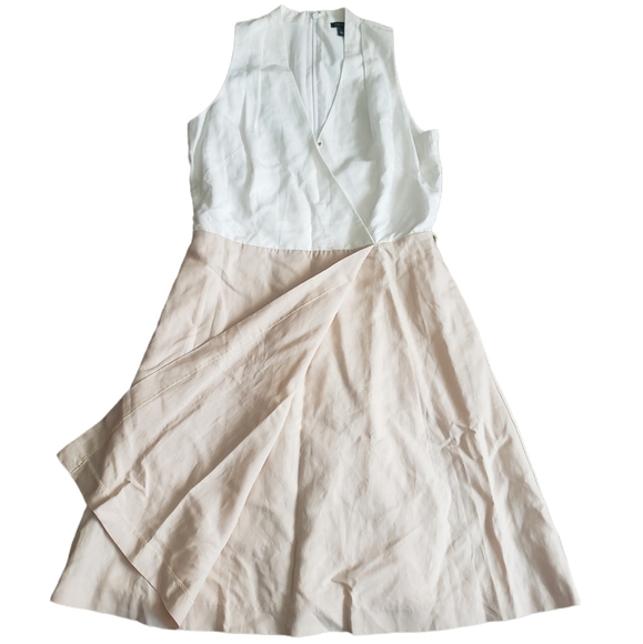 Ann Taylor Linen Blend Wrap Dress - Picture 9 of 14